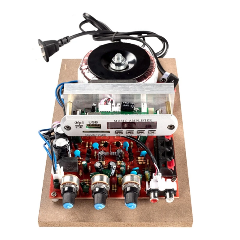 220V Bluetooth 5.0 Amplifier Board 360W Power High Fidelity Hifi Dual Channel Stereo Digital AUX Audio Capacitor Audio