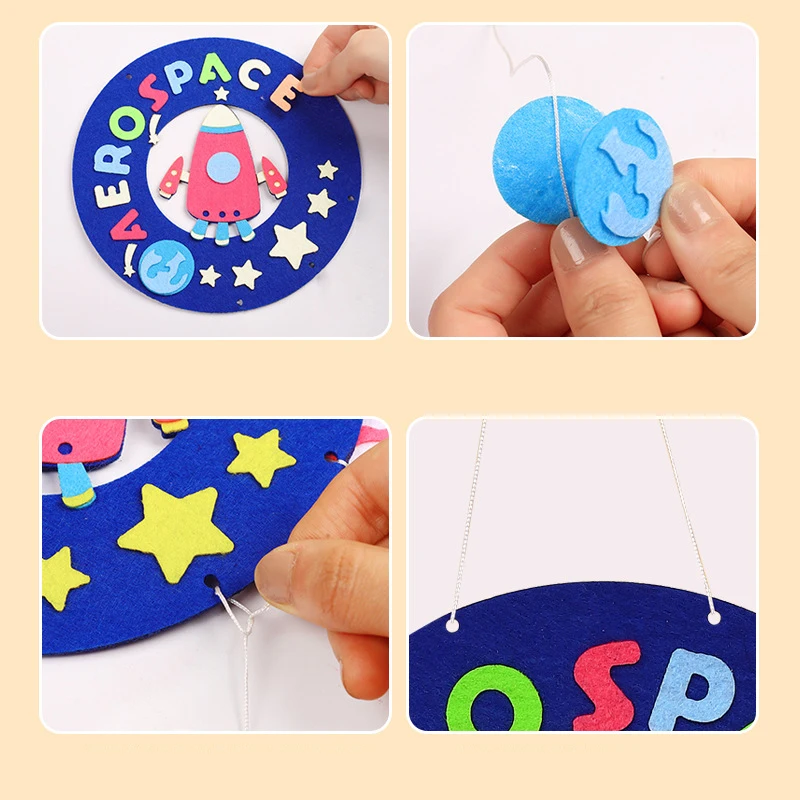 Bambini fai da te mestiere acchiappasogni Net decorazioni appese giocattolo educativo bambini lavoro manuale creativo arti mestieri giocattoli regalo Montessori