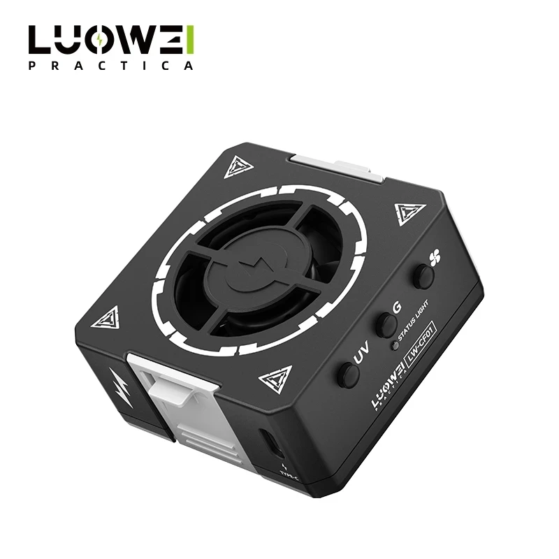Luowei LW-CF01 Smoke Exhaust Fan UV Curing Lamp With Dust Lamp Beads For Mobile Phone Motherboard Repair Tool