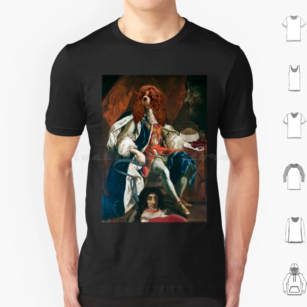 King Oscar And His Spaniel T Shirt 6xl Cotton Cool Tee Cavalier King Spaniel Spaniel King King Spaniel King Cavalier Spaniel
