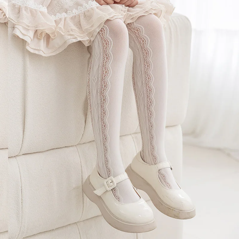 Thin Breathable Baby Girl Tights Kids Dance Stocking Sock Children School Student Uniform Tights Princess Mesh Pantyhose Hosiery