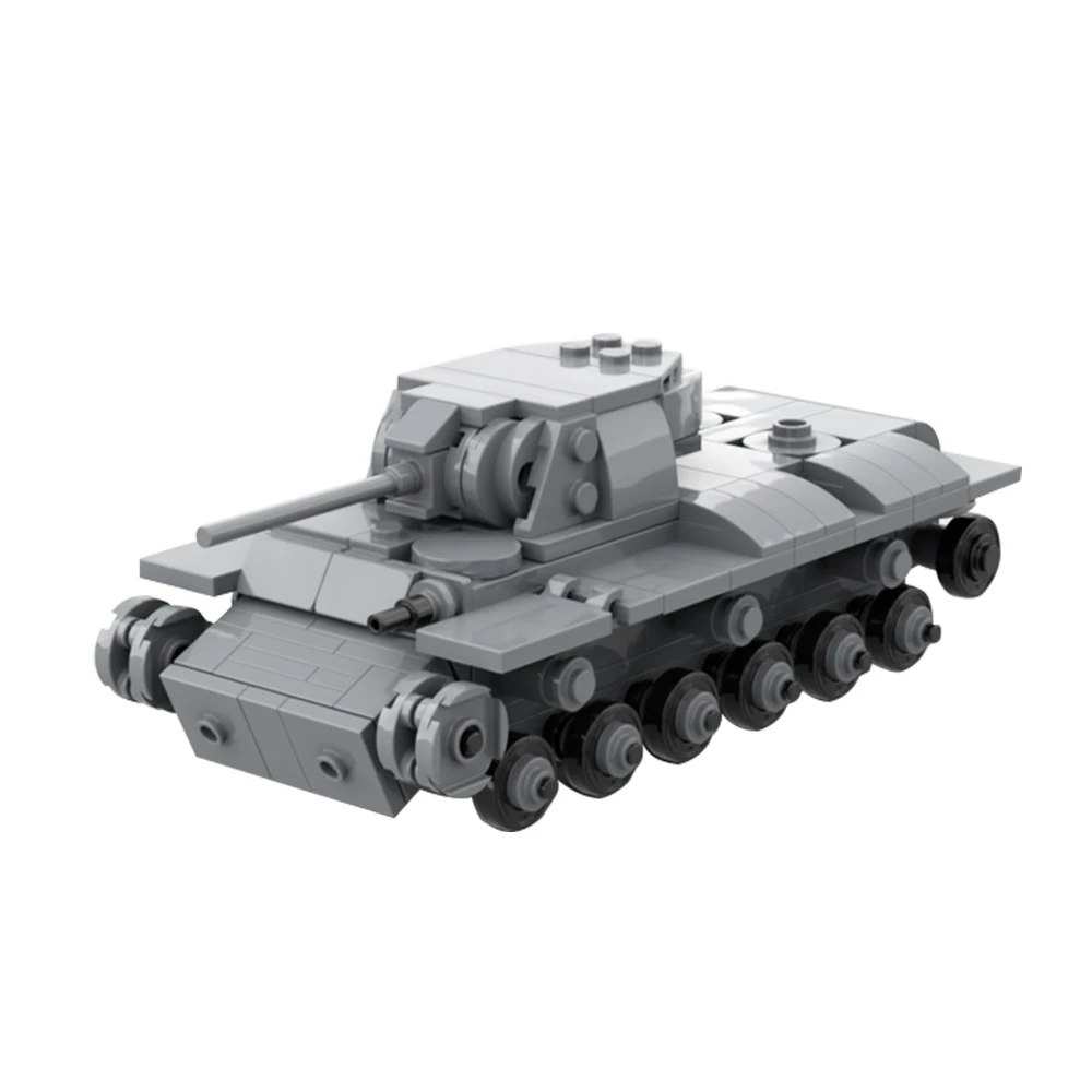 

Gobricks MOC WW2 KV-1 Soviet Heavy Tank Movie Model Assembly Building Block Kits Educational Toys Bricks For Kid Birthday Gift