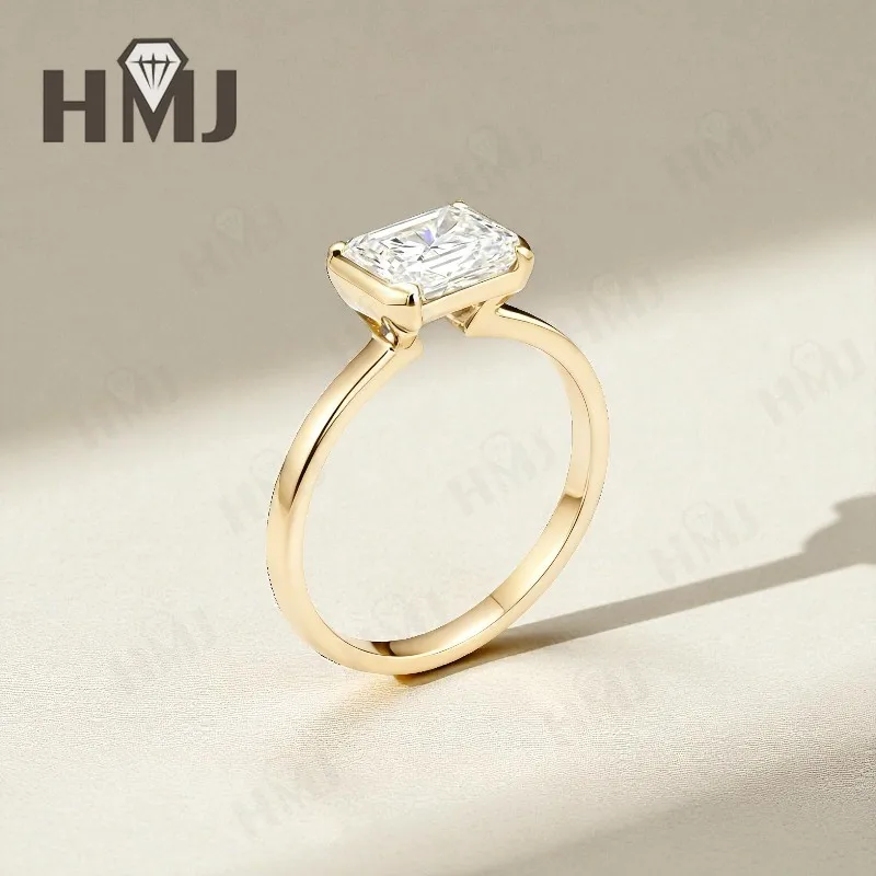 2 قيراط مويسانيتي مشع قطع خاتم أنيق تألق سوليتير تصميم للنساء المشاركة الزفاف هدية الذكرى السنوية #5