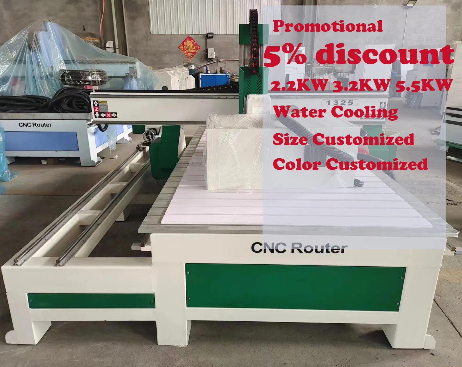 

Songli 1325 2.2kw woodworking engraving machine CNC cutting machine CNC router 3D