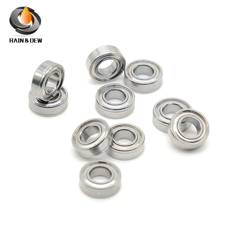 10Pcs MR128ZZ Ball Bearing 8x12x3.5 mm  ABEC-7 Miniature Metric Chrome Steel L-1280ZZ W678ZZA