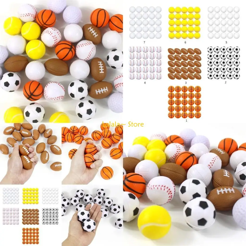 Y4QA 25 uds. Esfera antiestrés en miniatura espuma para ejercicio manos, alivio del estrés para adultos