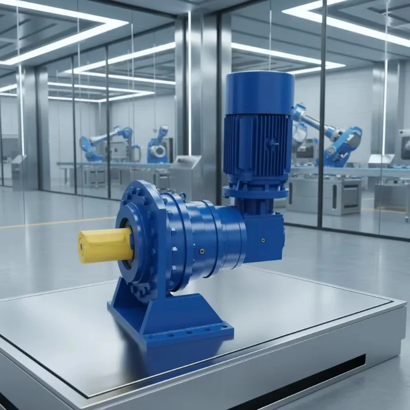 HGC High-Power P Series Planetary Gearbox Reducer Alloy Steel Solid Shaft Foot Mounted High Torque High-Capacity (8-4000)1 Ratio