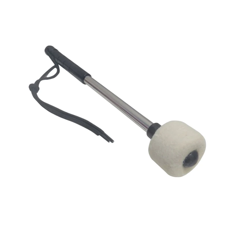 

1Pcs Bass Drum Mallet Felt Head Percussion Mallets Timpani Sticks with Stainless Steel Handle