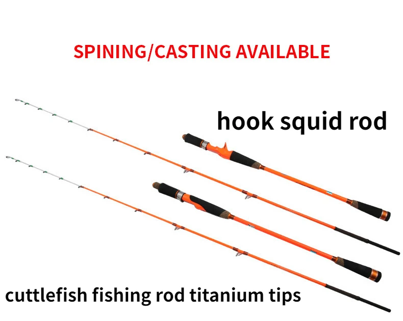 

Better Leader Patterned Squid Egi Fishing Rod Hook Casting Light ML PE0.8-1.5 Power Cuttlefish Jiging Boat Rods Calamar