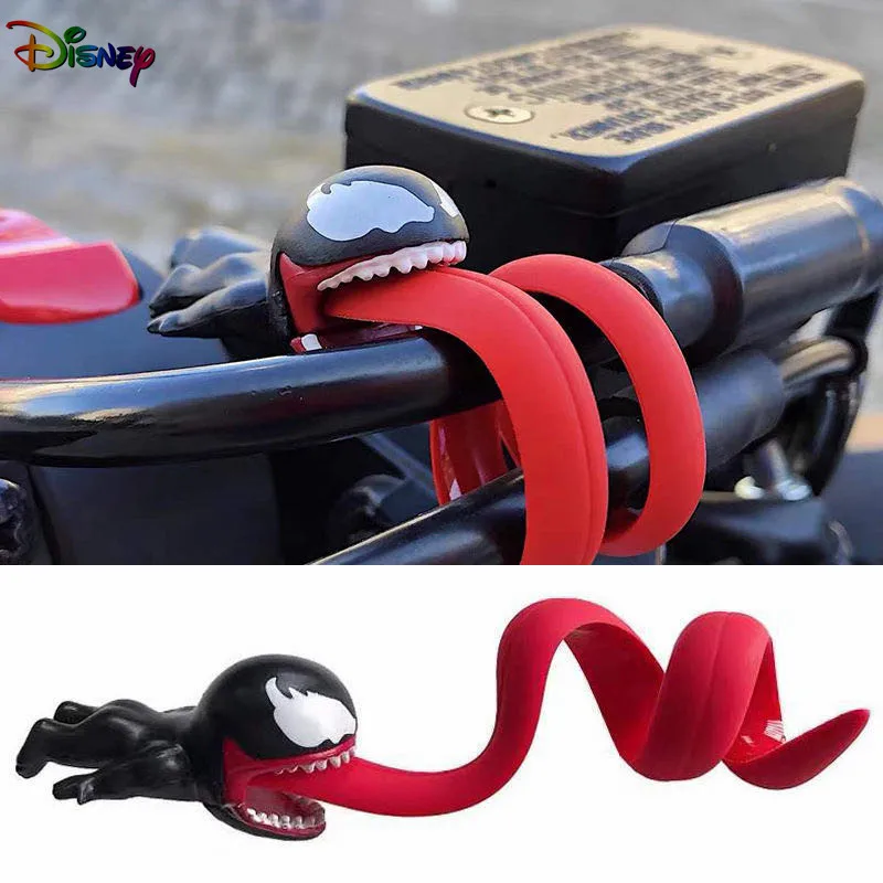 Disney Venom Anime Figure Funny Usb Cable Wire Holder Phone Winder Car Motorcycle Accessories Cable Car Toys Decoration Gifts