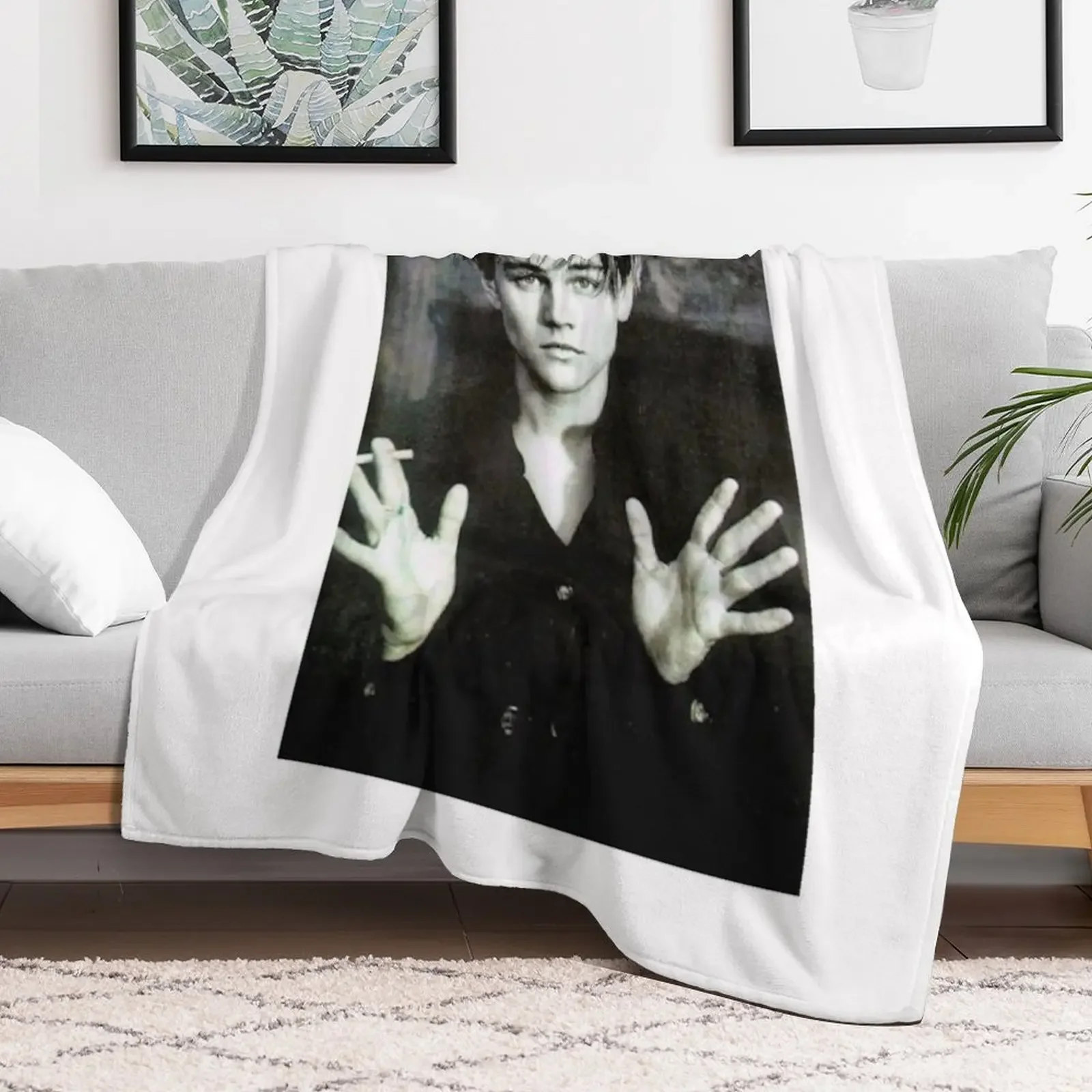 Young Leo DiCaprio Throw Blanket Cozy Home Blanket Gift for Christmas Holiday