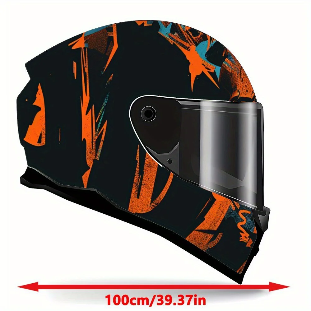 Trendy Bad Worded Street Art integraalhelm vinyl wrap sticker, waterdichte krasbestendige zelfklevende PVC-stickers, Artisti