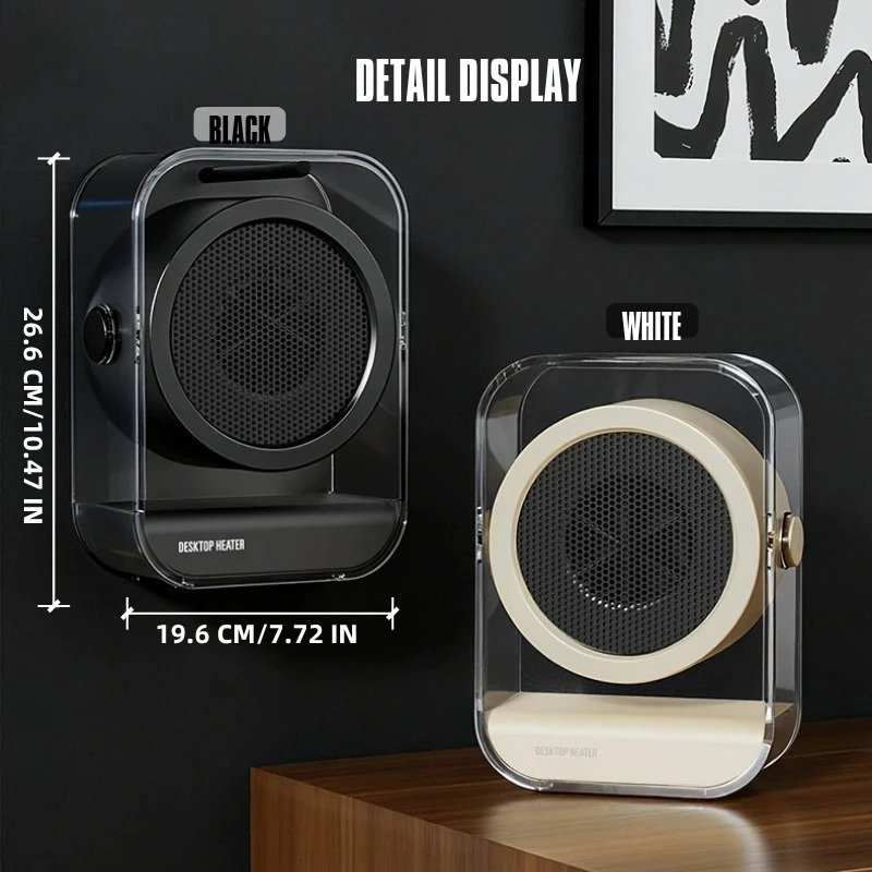 High appearance value PTC Ceramic Quick Heating Desktop Heater Fan-For Home & Office Use, Portable Winter Heating Appliance