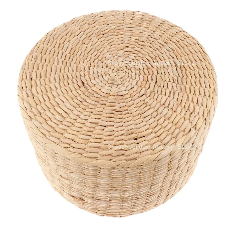 Straw Cushion Tatami Floor Cushion Meditation Pillows Cushion Buckwheat Couch Pillows for Home Decor