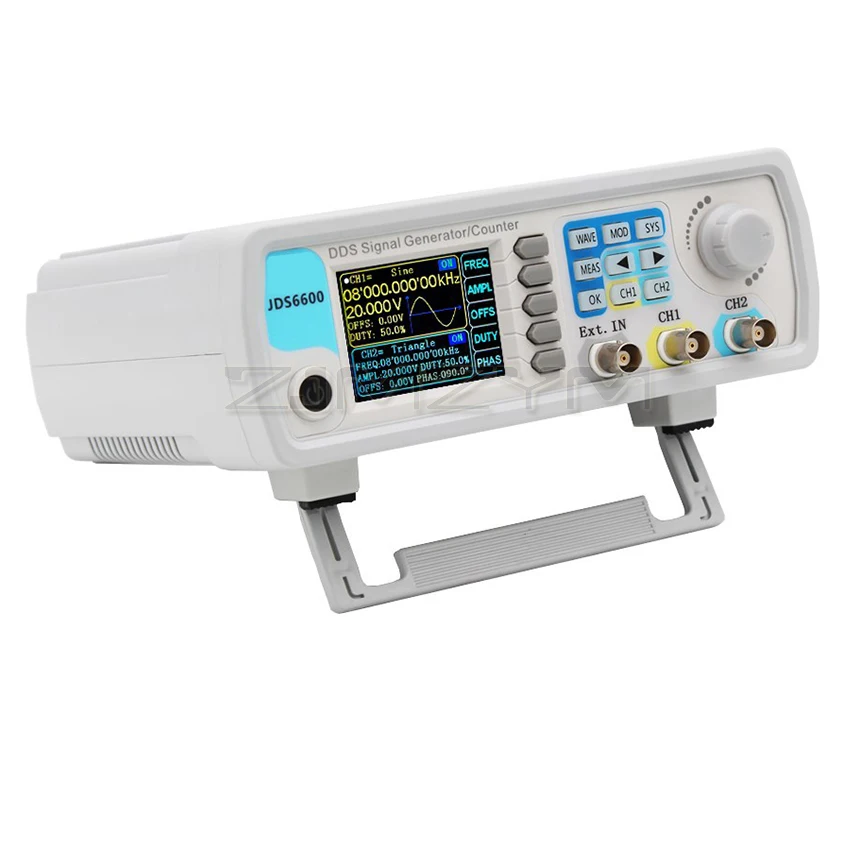 JDS6600 15MHz Dual/2-Channel DDS Signal Generator Signal Source Frequency Meter Function Arbitrary Waveform Generator Counter