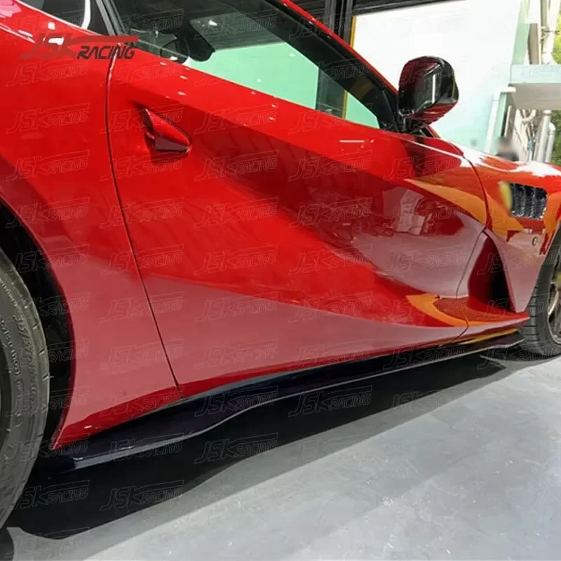 Mans Style Dry Carbon Fiber Side Skirts Side Skirt Fin for 2017-2020 Fer-ra-ri 812
