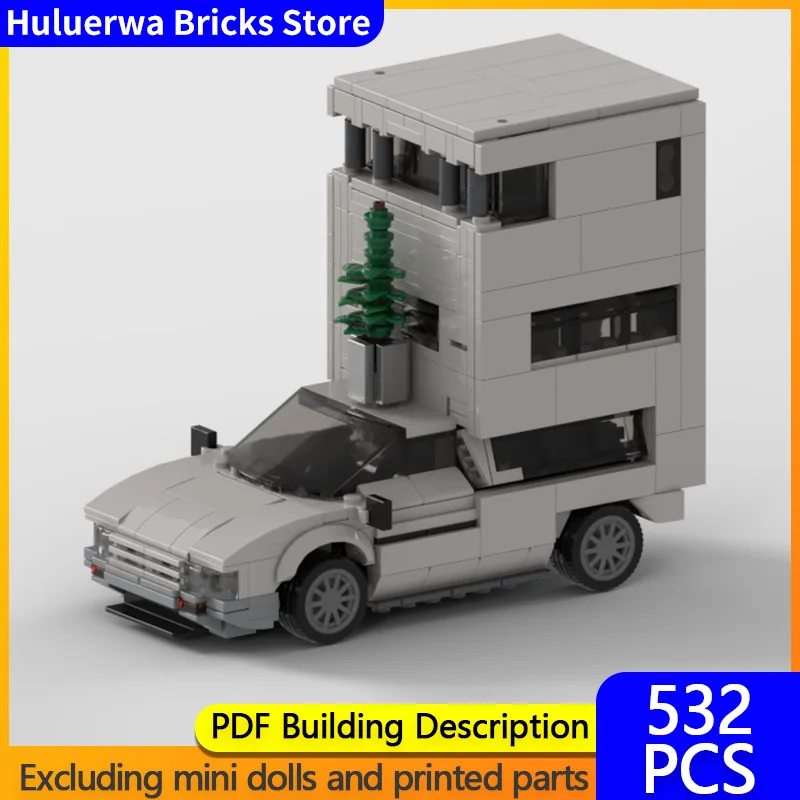 

Модель скоростного гоночного автомобиля MOC, строительные кирпичи, модифицированный фургон-кемпер, модульная технология, детские праздничные подарки, сборка игрушек, костюм