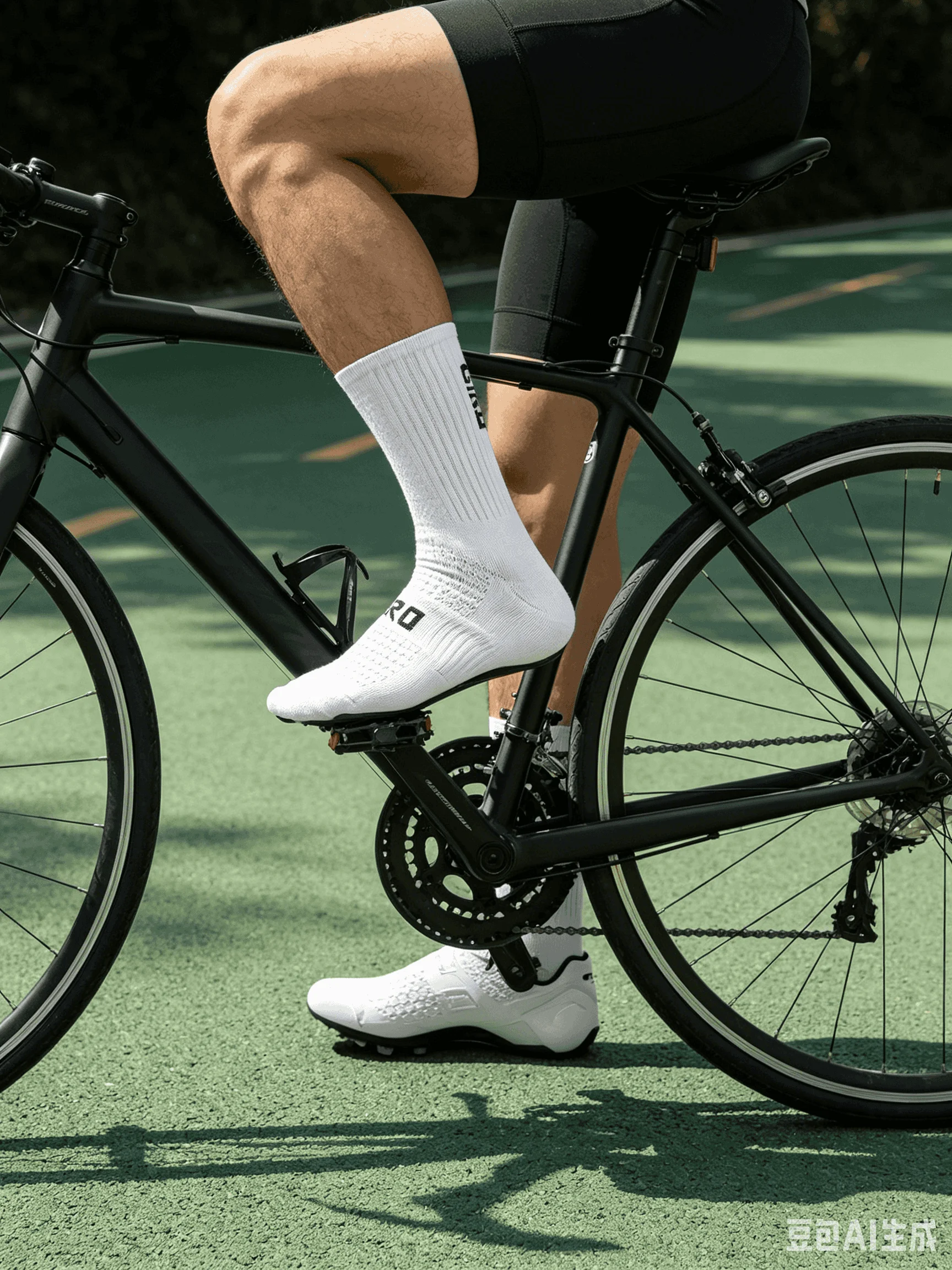 1 Pair Cycling Socks Compression Athletic Crew Running Socks Mens Womens Hiking Riding Bike Workout Climbing Sports