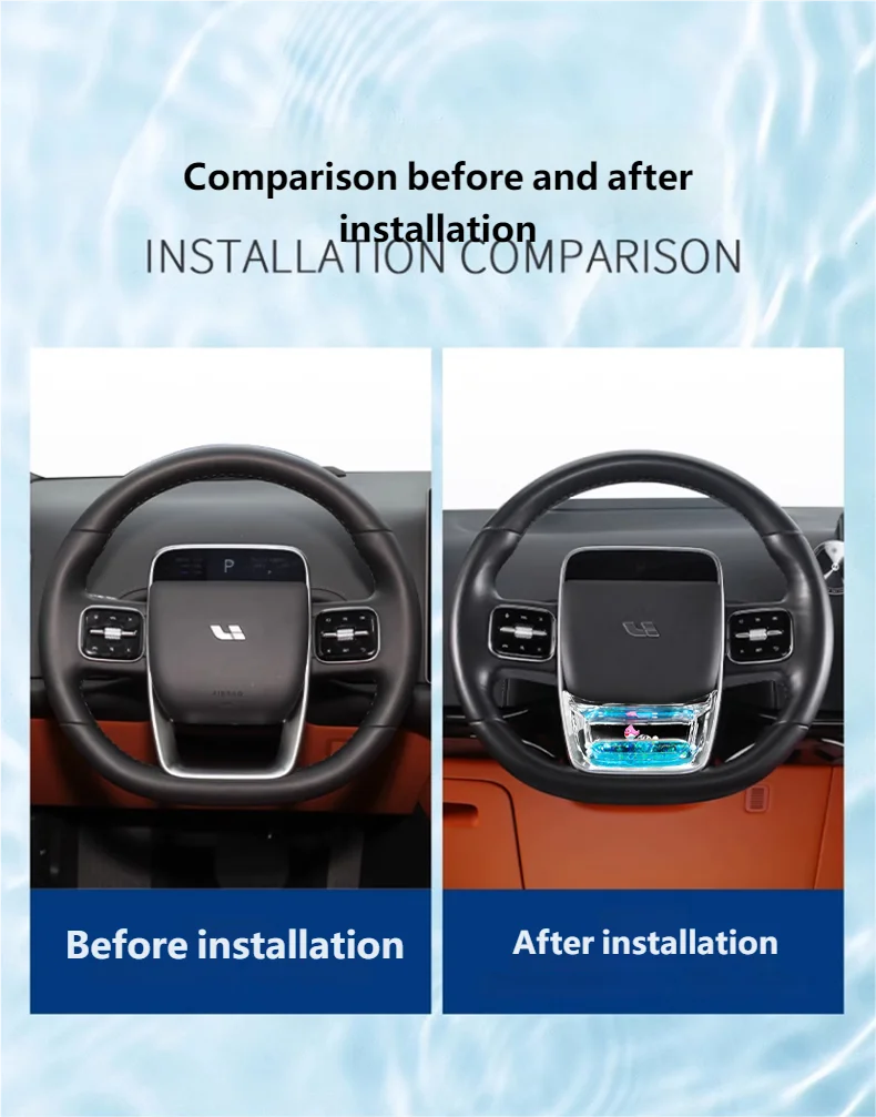 

Динамическое украшение на руль с блестками для LiXiang L6/L7/L8, аксессуары для модификации салона автомобиля Li L9, обновление колеса автомобиля