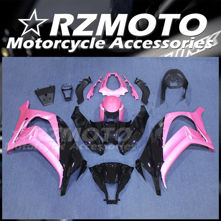 4Gifts New ABS Motorcycle Fairings Kit Fit For KAWASAKI ZX-10R 2011 2012 2013 2014 2015 11 12 13 14 15 Bodywork Set Pink Black