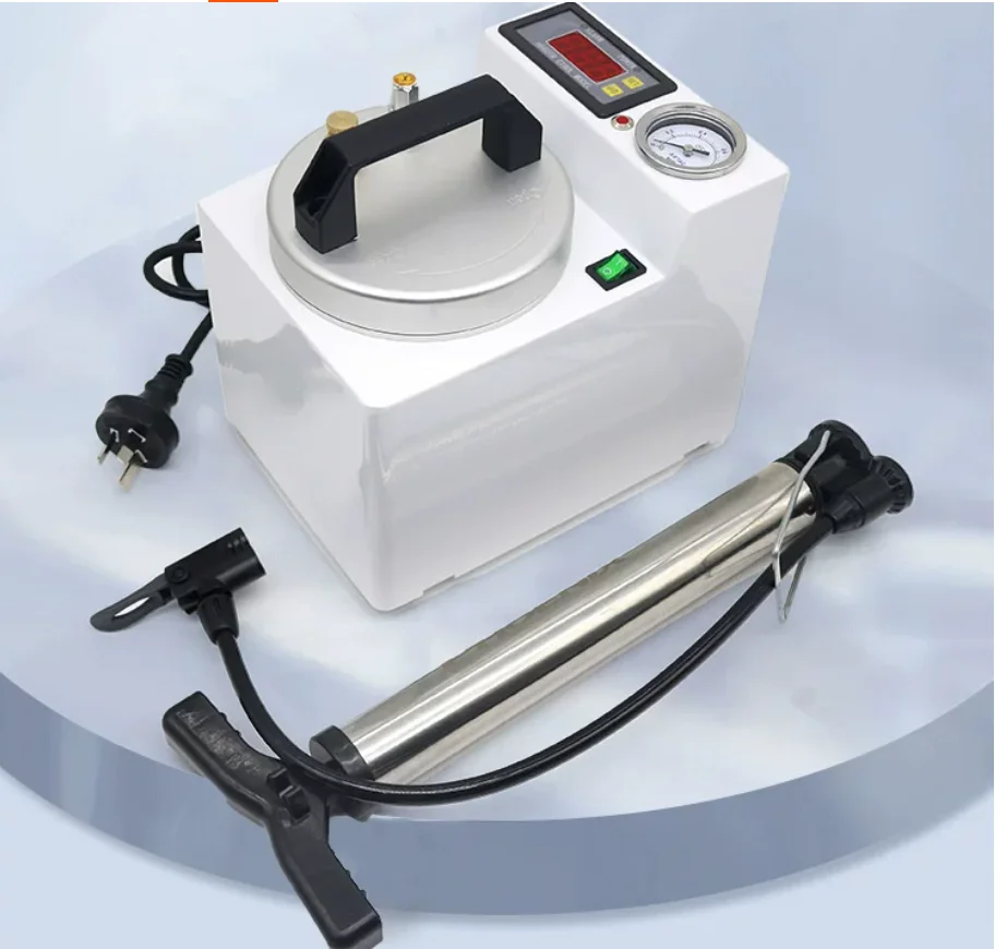 Dental Polymerizer Portable Curing Pressure Pot Dental Lab Polymerizing Digital Display Adsorption silicone rubber repair
