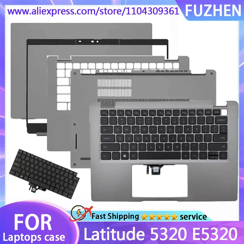 

NEW For Latitude 5320 E5320 Laptop LCD Rear Cover/Front Frame/Palm Pad/Keyboard/Bottom Cover/Top Cover Silver Grey