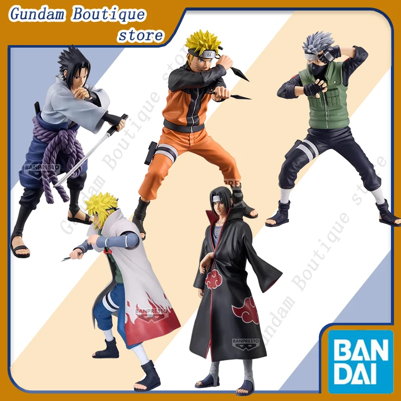 

Bandai Genuine BANPRESTO Grandista Uzumaki Naruto Hatake Kakashi Uchiha Sasuke Anime Action Figure Model Toys Gift Children Kid