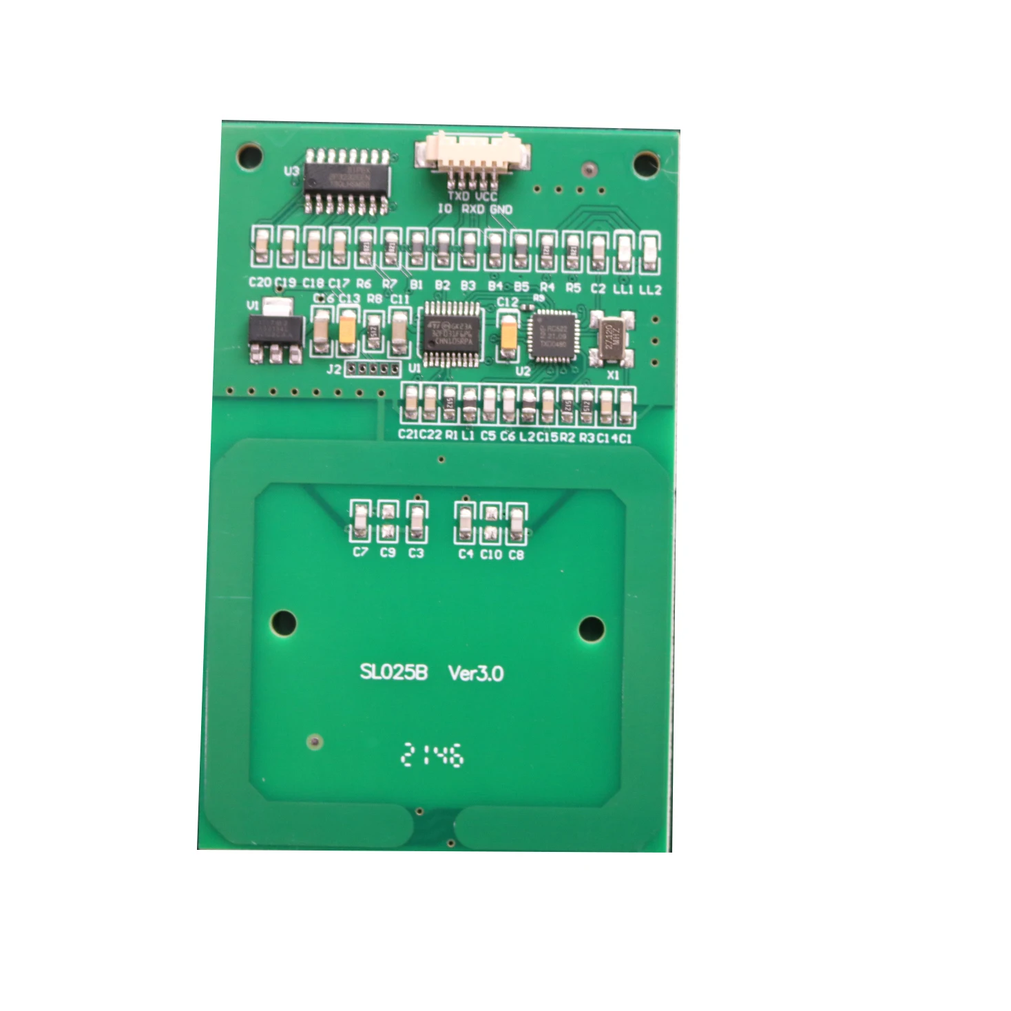 free shipping MIFARERS232 interface Module SL025B 3.0V 13.56MHz RFID reader/writer module