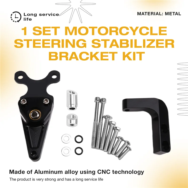 ABXN-مجموعة دعامة تثبيت توجيه الدراجة النارية لهوندا CBR650R CBR 650R 2019-2024 مجموعة دعامة تثبيت المثبط