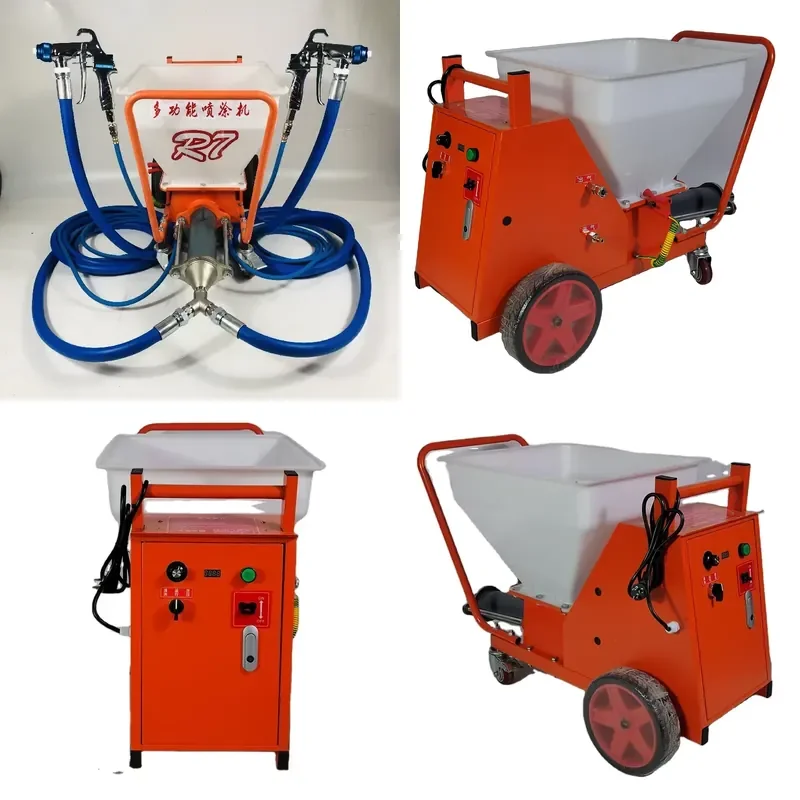 R7 High Quality Durable Pneumatic Concrete Mortar Spray Machine for Electric Gypsum Spray Plastering Machine for Sale
