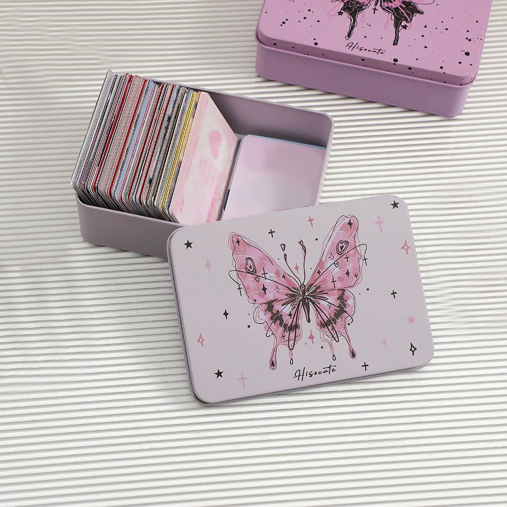 Cartoon Butterfly Metal Storage Box Big Capacity Jewelry Candy Coins Pill Storage Box Desktop Organizer Easy To Carry