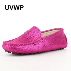 New Fashion Shoes Woman 100% Genuine Leather Women Flat Shoes Soft Moccasins Casual Loafers Leather Flats Lady Driving Shoes