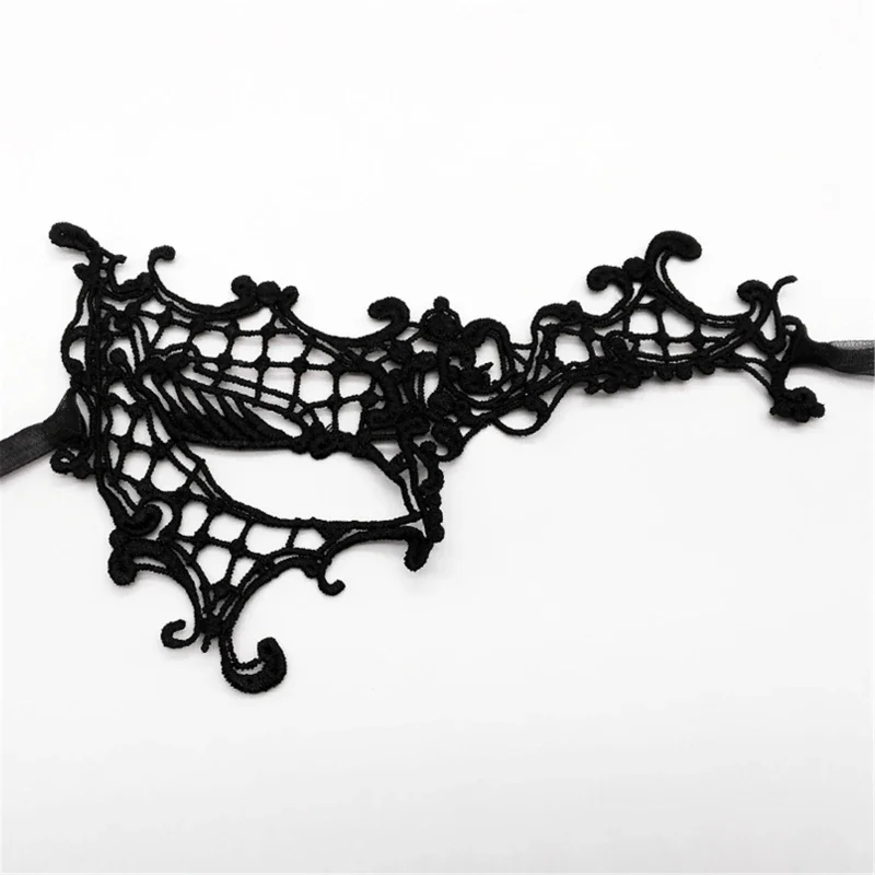 섹시한 레이스 아이 마스크, 가장 무도회 마스크, 하프 페이스 할로윈 아이 마스크, 데스 원피스 업