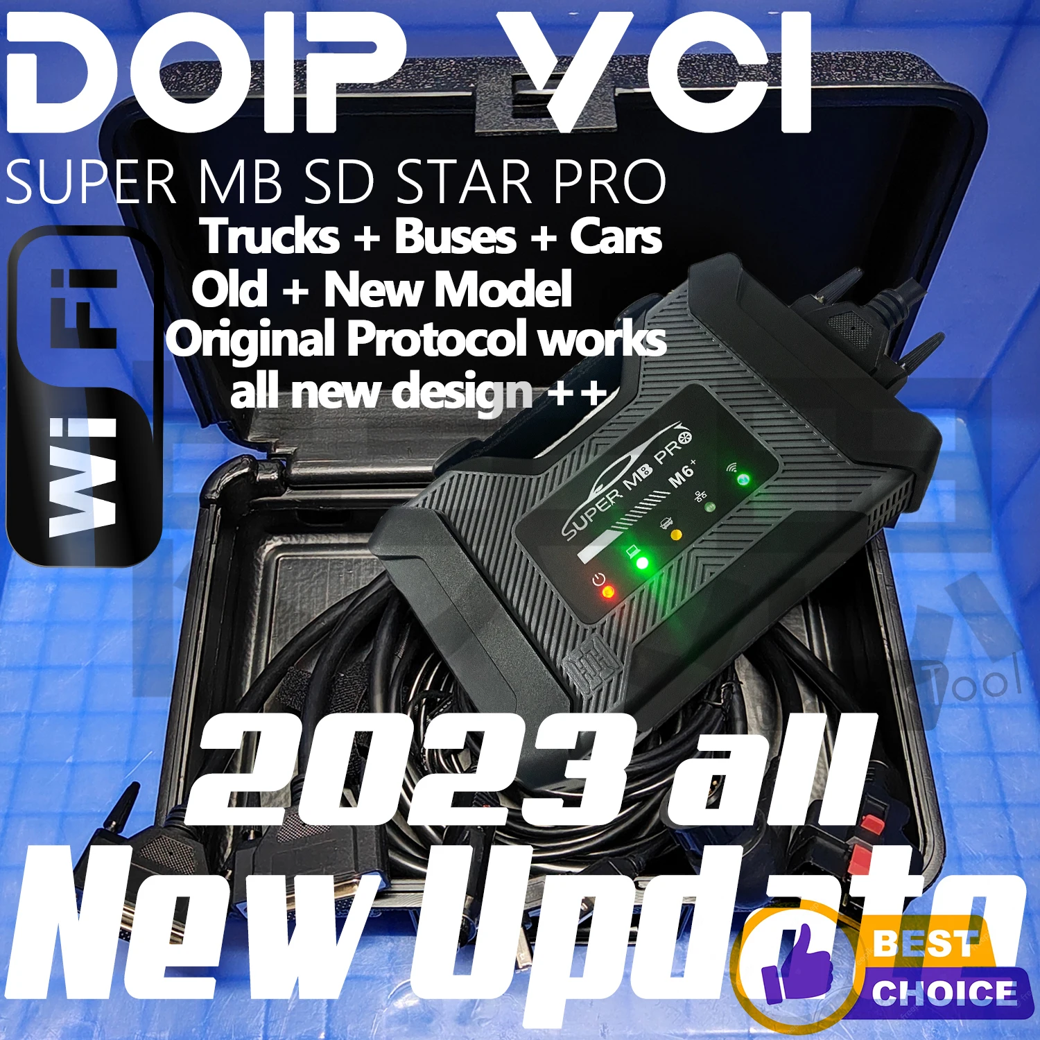 2024 New MB SD STAR Upgrade DoIP VCI SUPER MB PRO M6 WiFi Professional Dealer Diagnostic Tool for BENZ Cars Trucks Full Function