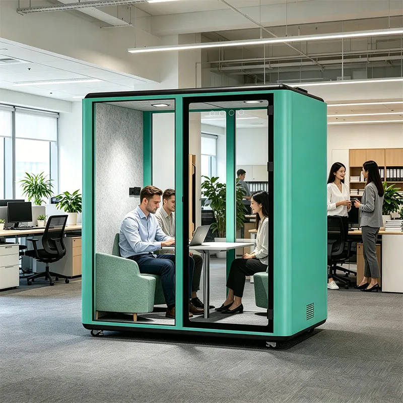 Recording Studio Phone Booth Work Pod Meeting Pod Silent Cabin Mobile soundproof room for Home Office Use Quiet Space