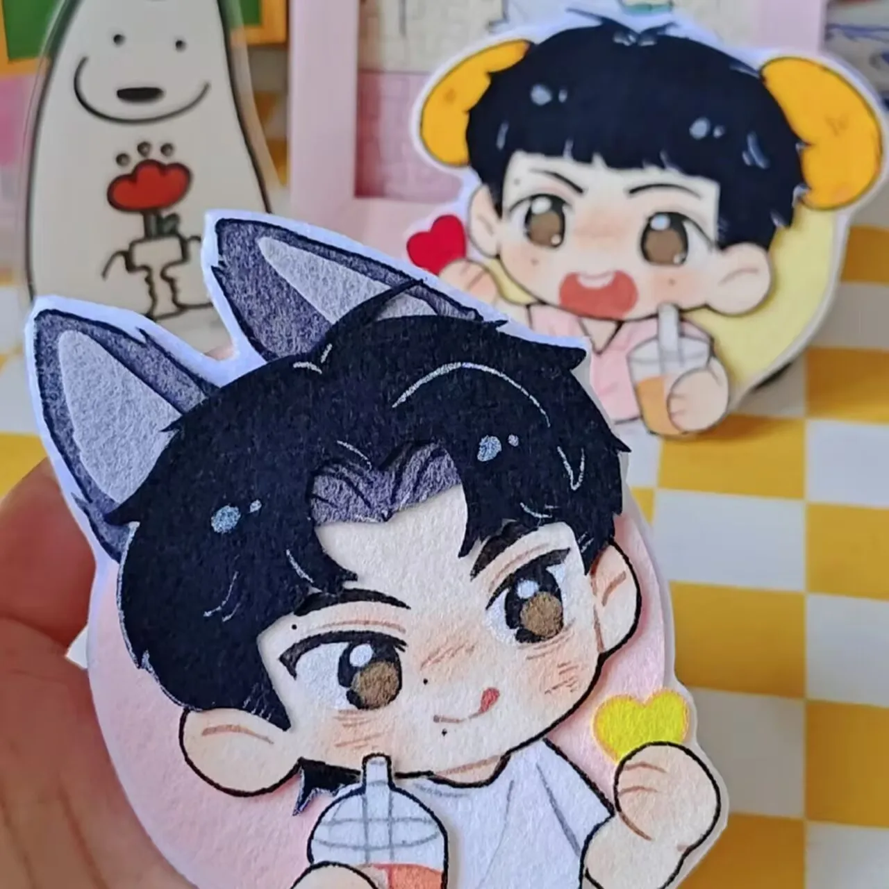 Amor inverso, colgantes y decoraciones no tejidos alrededor de Ziyu Tian Xuning, dar cosas buenas para amigos