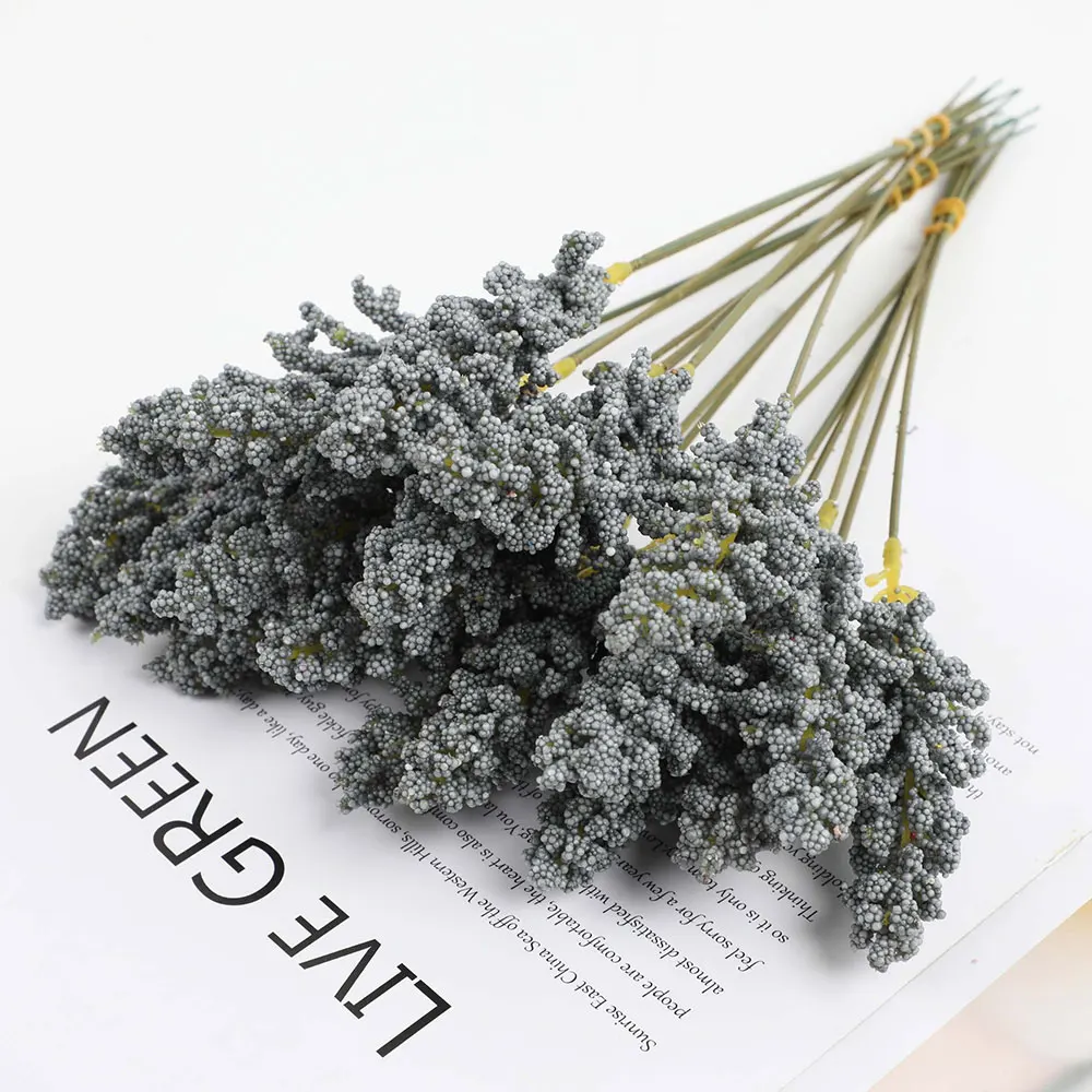 6 Stück 32 cm Ähre Qualität natürliche getrocknete Blumen Kaninchenschwanz Pampas Reed getrockneter Blumenstrauß Hochzeit Party Dekoration Pflanzen ﻿ – Detail 9