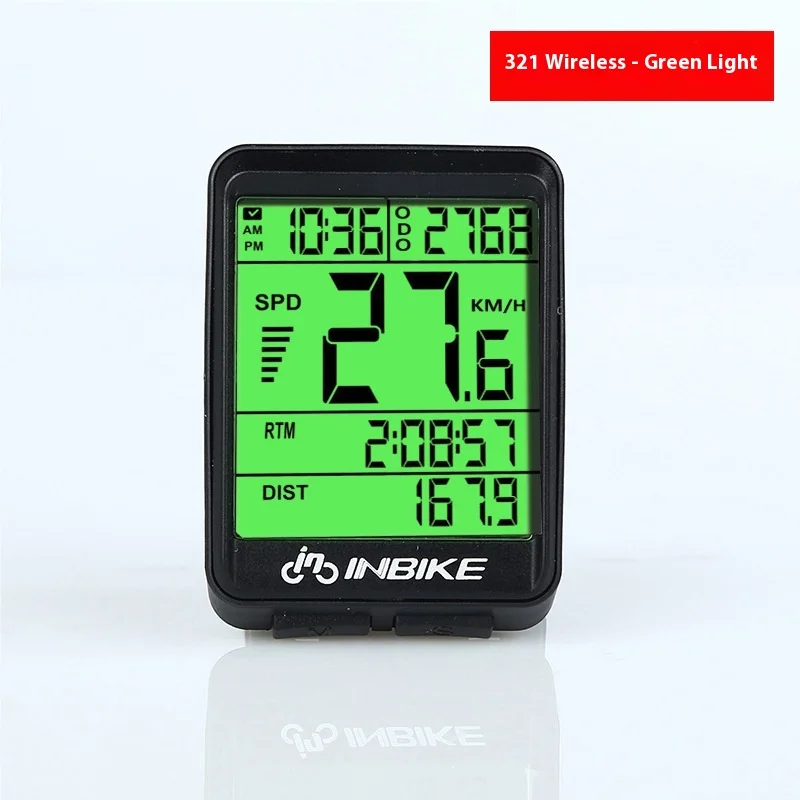 2.1inch Bike Wireless Computer Rainproof Multifunction Riding Bicycle Odometer Cycling Speedometer Stopwatch Backlight view 6