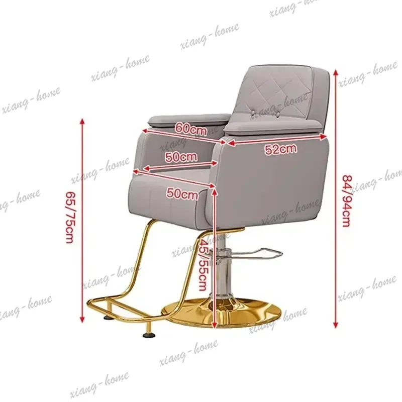 LJY Trendy Luxury Barber Chair Simple Modern Esthetics Design Barber Chair Comfortable Nordic Silla Barberia Commercial Furnitur