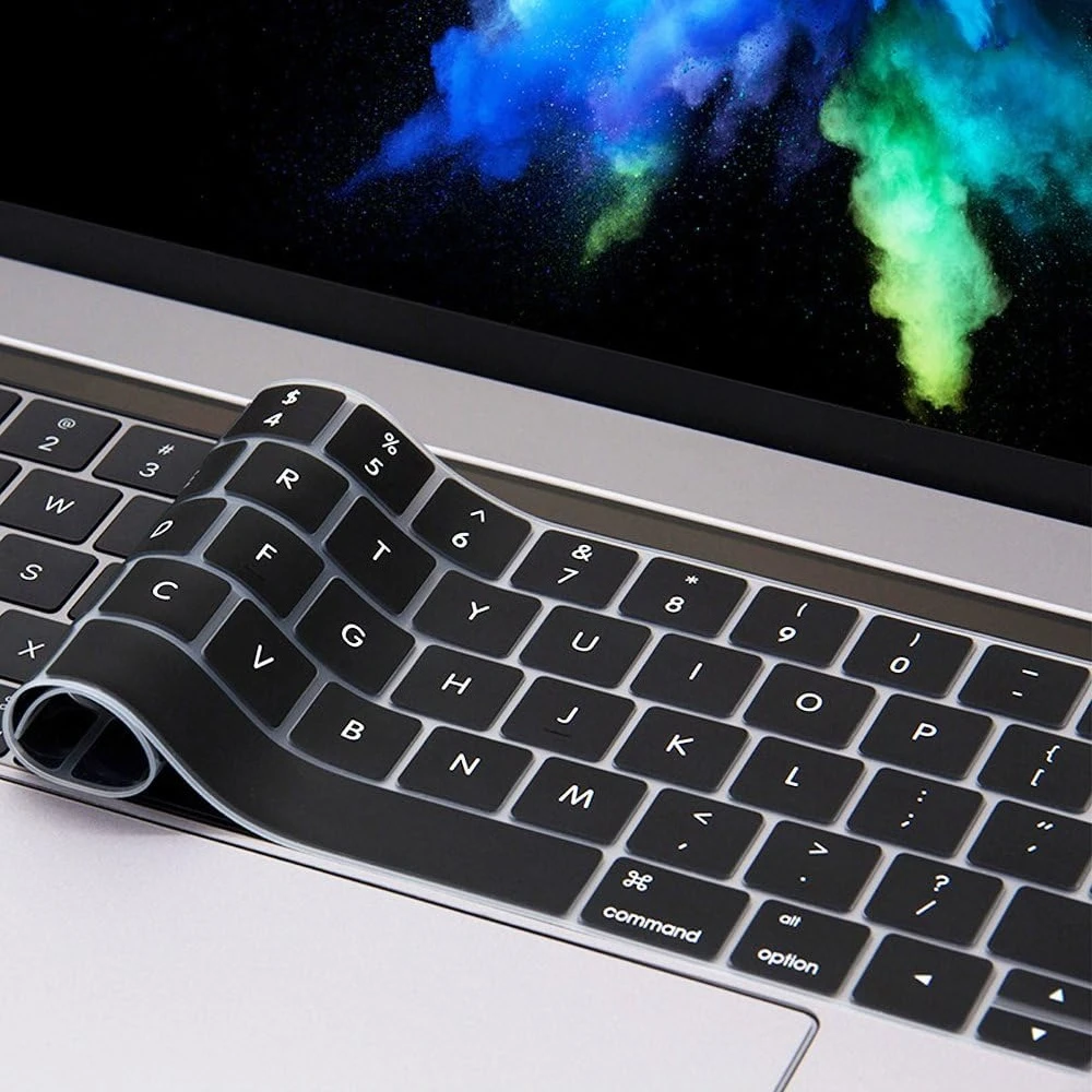 

1-Pack A2159 Keyboard Skin for 2016-2019 13/15" MacBook Pro with Touch Bar - Anti-Dust Protector