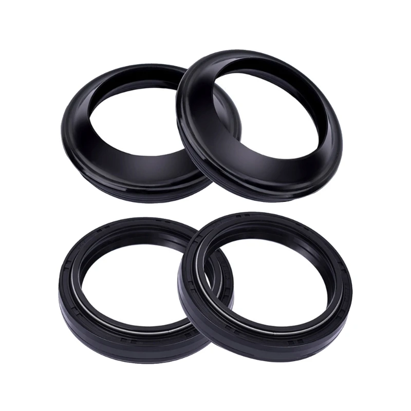 

Upgraded Front Fork Shock Oil Seal and Dust Seal Set 41mm x 53mm x 8/10.5mm Car Accessoires Lightweight 2-piece/set