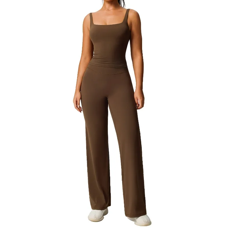 Nieuw fitnesspak, heuplift voor dames en dunne sportkleding, tweedelig pak en hardloopyogapak.