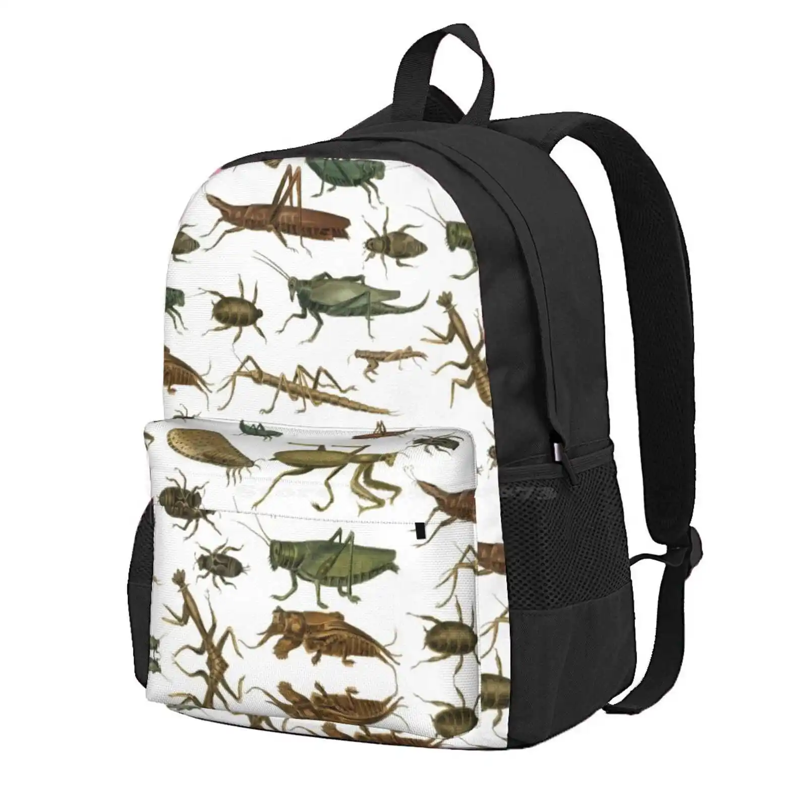 Insects 56 Hot Sale Schoolbag Backpack Fashion Bags Ant Moth Cricket Beetle Insect Nature Animals Bees Butterflies Bugs