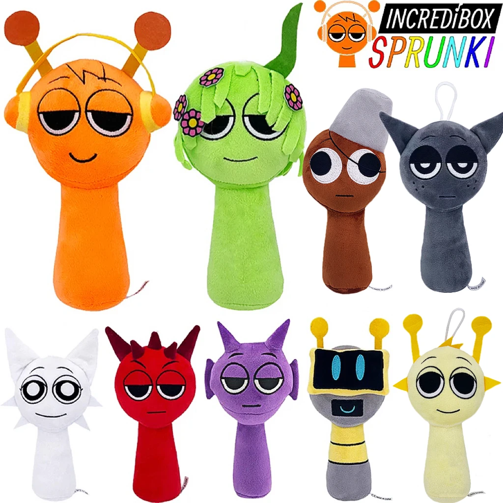 20cm Sprunki Toys Sprunki Plush Toys Sprunki Dolls Singers Oren Wenda Incredibox Sprunki Plushie Peluches Oren Stuffed Animals