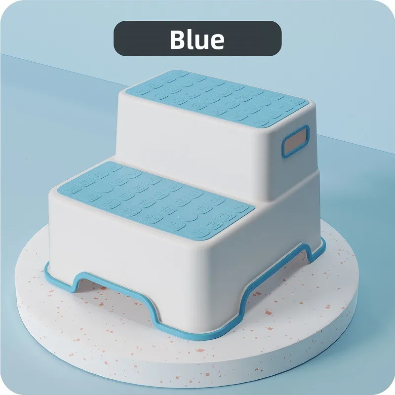 

Suitable for Toilet Training and Sink - Plastic, No Electricity Required Portable Step Stool Bathroom Anti Slip Two-step Ladder