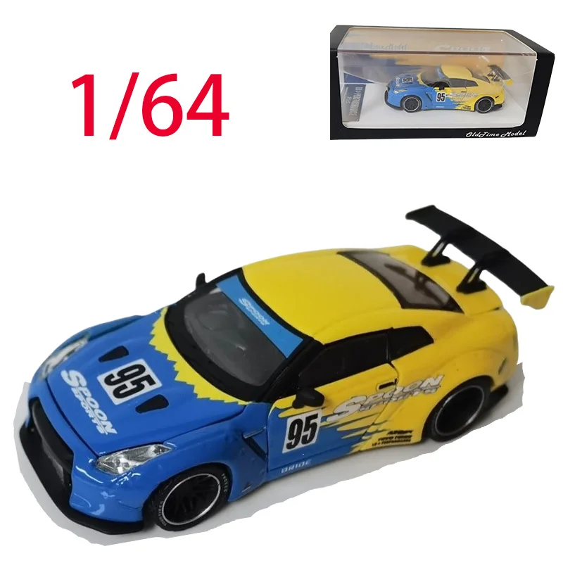 

Old Time Diecast масштаб 1/64 Nissan модель автомобиля из сплава Nissan GTR R35 игровые транспортные средства игрушки для мальчиков оригинальная коробка ограниченная серия