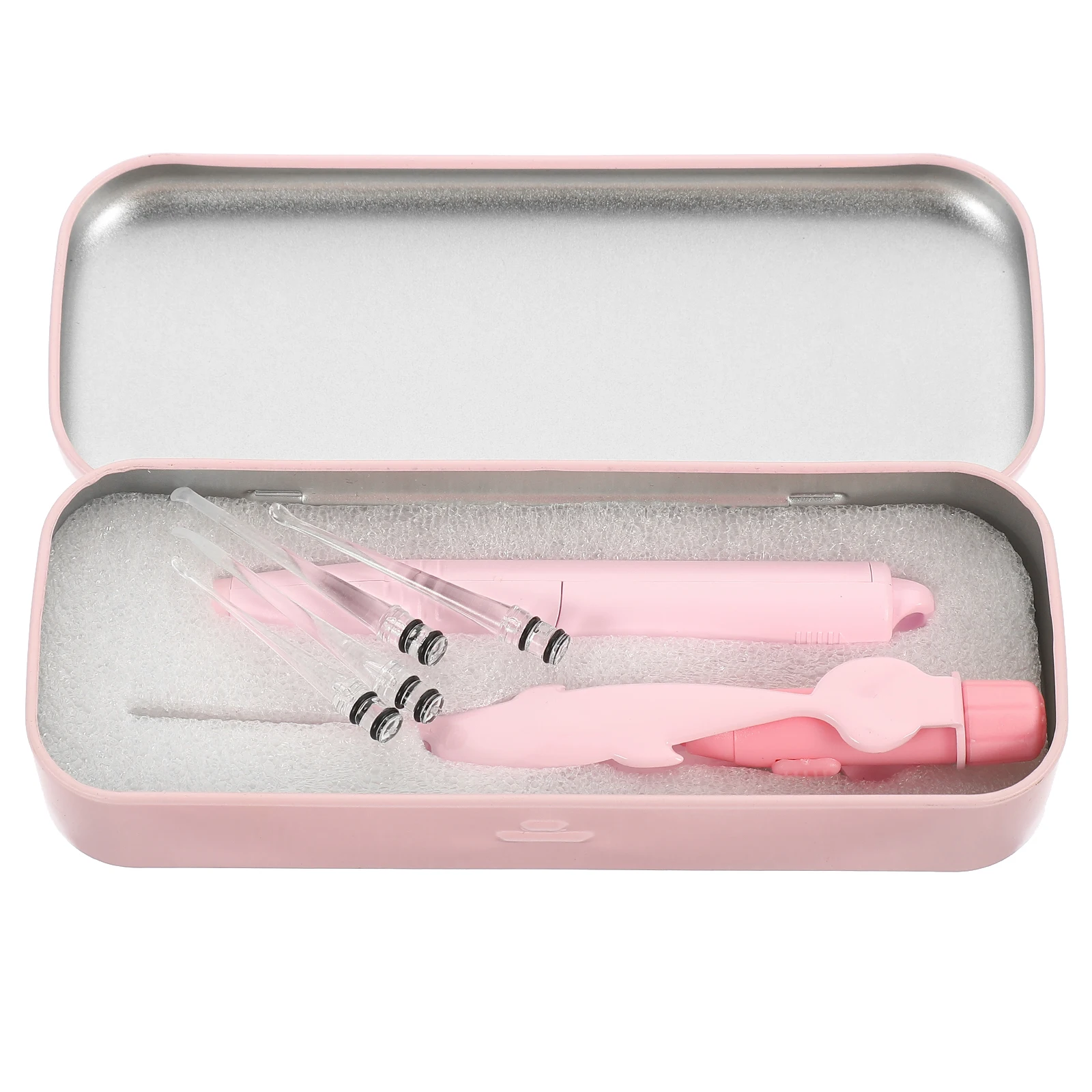 

Charging Luminous Ear Spoon Kit Electric Lamp Cleaner Baby Kid Safe Durable Stainless Steel Plastic Easy Clean for Kids