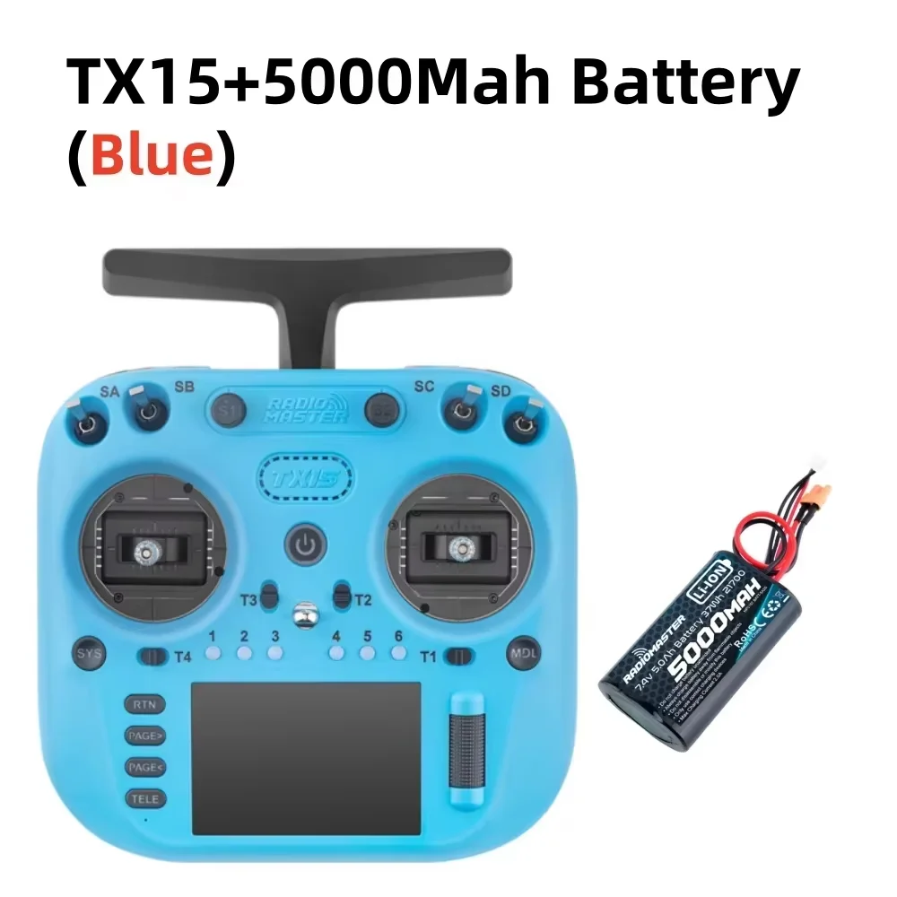 (op voorraad)Radiomaster TX15 16ch 3,5 inch IPS touchscreen V5.0 Hall Gimbals Radiocontroller ExpressLRS Ingebouwde gyromicrofoon