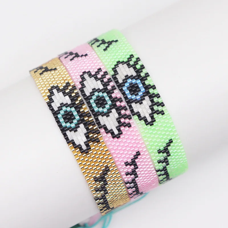 bohemia-arroz-granulo-pulseira-olho-geometria-ajustavel-mao-tecelagem-simplicidade-moda-personalidade-criatividade-frisado-pulseira