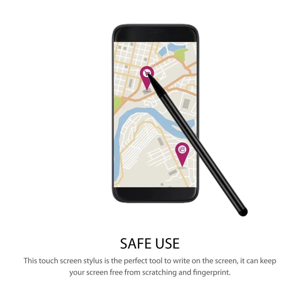 Retractable Universal Touch Screen Pen Capacitive Stylus Pen For Smart Phone Tablet For iPad Point Round Thin Tip